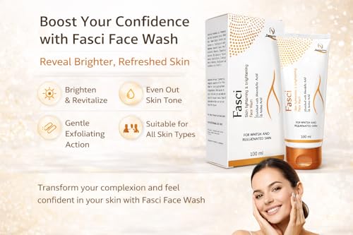 Image of Fasci Face Wash, Skin Lightening & Brightening, Enriched with Mandelic Acid & Amino Acid, 100ml