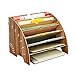 Produktbild Wooden File Organizer, Wooden File Tray, Klassifikator für Desktop-Dokumente, Schreibtischregal für A4-Papier, Briefe und Zeitschriften