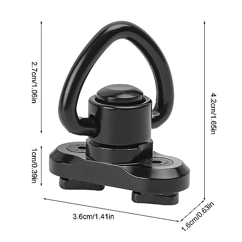ACEXIER 2PCS Adattatore per Montaggio a Perno Girevole per Mlok Rail Quick Release QD Sling Sling Swivel Mount Adapter Accessori per Pistola da Caccia