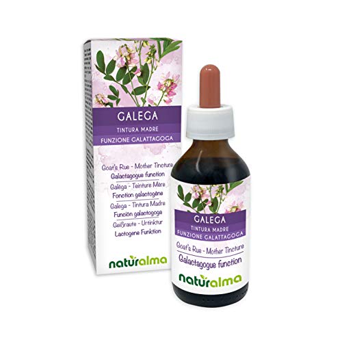 GEIßRAUTE (Galega officinalis) Kraut mit Blüten Alkoholfreier Urtinktur NATURALMA | Flüssig-Extrakt Tropfen 100 ml | Nahrungsergänzungsmittel | Veganer