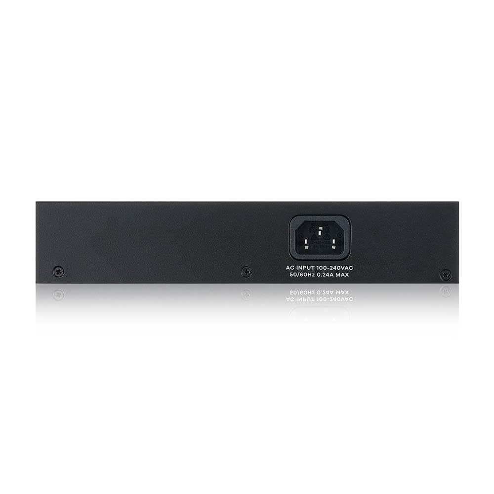 Zyxel Switch Gigabit a 16 porte | Gestito intelligente | Montaggio su desktop/parete/montaggio su rack e senza ventola | VLAN, IGMP, QoS [GS1900-16]