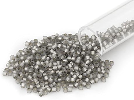 Miyuki Delica Seed Bead 11/0 Silver Lined Grey (3 Gram Tube)