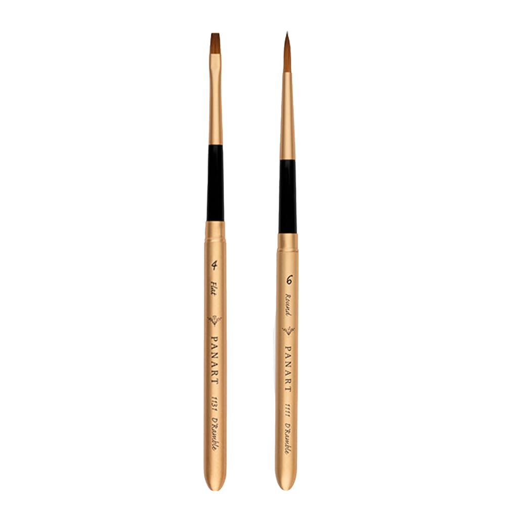 Pan Art Synthetic Fibre Brush Set No. 04-06 – Versatile Artist Brushes for Watercolour & Gouache – Studio-Quality Painting Tool Painting Set for Beginners & Professionals