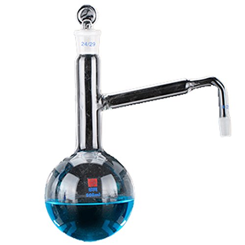 Wmn_Trulystep 24Pcs New 500Ml Lab Essential Oil Distillation Apparatus Water Distiller Purifier Glassware Kits W/Condenser Pipe Flask #TOP5