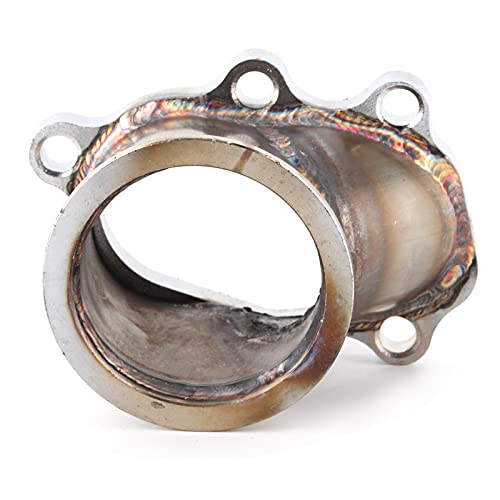 Flangia del Tubo di Scarico del Turbo, Adattatore in Acciaio Inossidabile a 5 Bulloni da 2,5 Pollici Flangia del Tubo di Scarico del Turbo Adatta per Alloggiamenti delle Turbine GT25 GT28 T25 T28