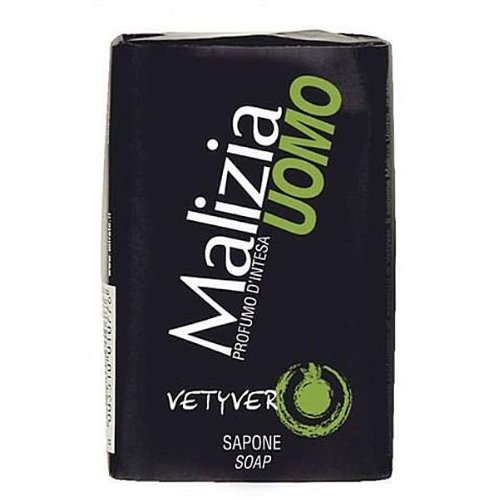 Malizia Uomo Vetyver Bar Soap - Pack of 12 x 100 g
