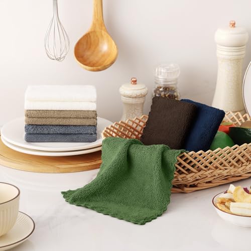 Kitinjoy 24 Pack Kitchen Cloths Dish Towels 7 x 9 - image 5