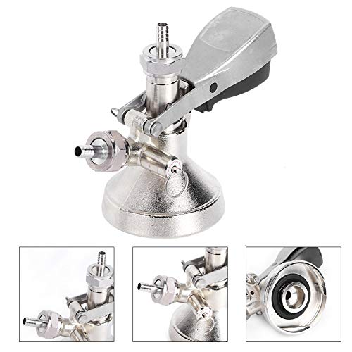 Image of Stainless Steel G-Type Beer Keg Coupler, Commercial Kegerator Kit