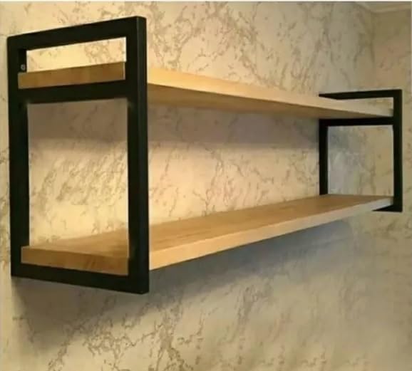 Genérico Prateleira Industrial Flutuante Suspensa Kit Completo Co...