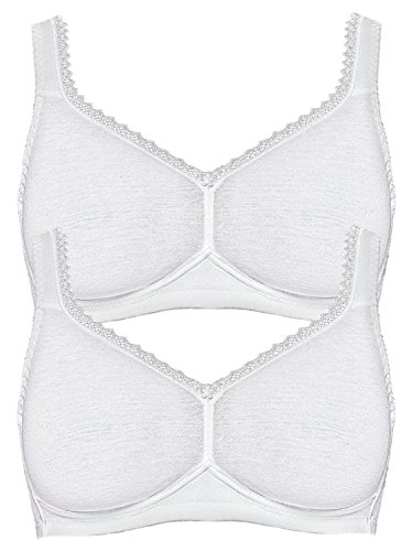 Soutien-gorge sans armature Susa 7758 blanc idéal pour rester à la maison