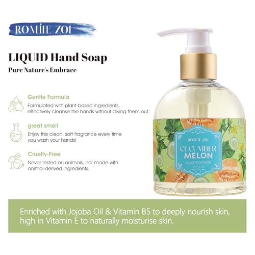 Image of ROMIIE ZOI Liquid Hand Soap with Gift Box - Cucumber & Melon - 260ml / 8.7 fl.oz