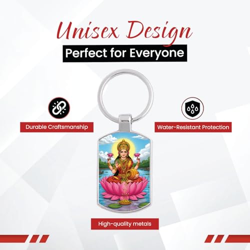 Image of Stylish Metal Keychains with Permanent Glossy Print - Inspirational Quotes & Spiritual Designs - Perfect Key chains for loved ones, Personal Use, Gifts & Return Gifts