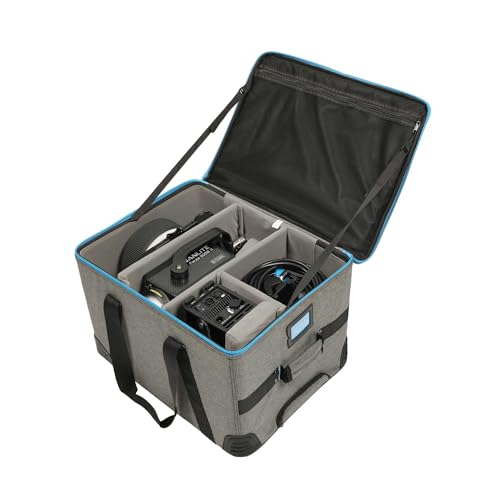 Nanlite Forza 500B II LED Spotlight & FL-20G Fresnel Lens Rolling Case Kit Bicolor Bluetooth App DMX (FORZA500BFLST)