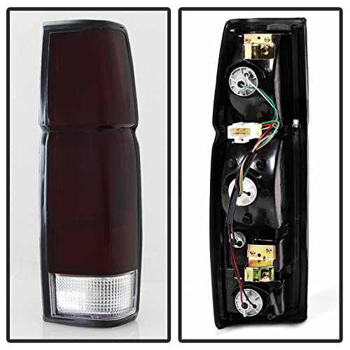 ACANII - For 1986-1997 Nissan D21 Hardbody Pickup Red Smoked Tail Lights Brake Lamps wBulbHarness Assembly LeftRight product thumbnail 3