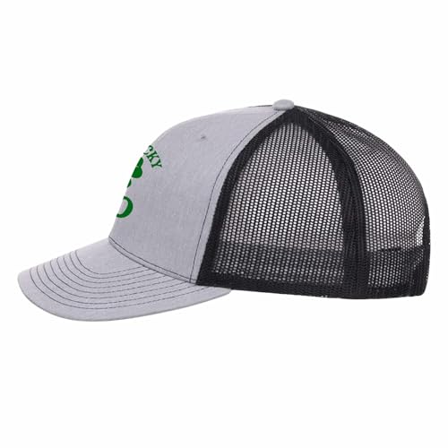 One Lucky Dad Leaf Dad St Patrick's Day Cute Hats for Men's Light Weight Youthr Trucker Cap3