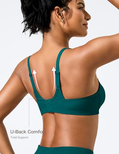 Image of Wingslove High Impact Sports Bras for Women Plus Size Non Padded Wirefree Workout Bra Bounce Control