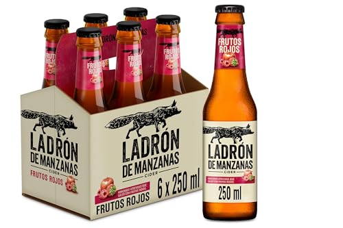 Ladrón de Manzanas Frutos Rojos Cider Pack Botella, 6 x 25cl