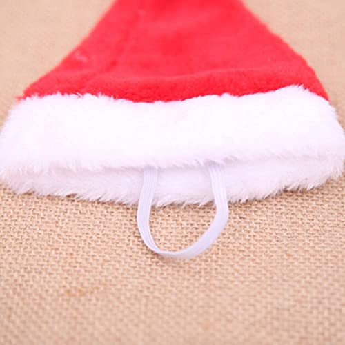 Beiabang 6 Pcs Dog Cat Pet Santa Hat Christmas Pet Costumes Santa Hat Pet Christmas Photo Props For Puppy Kitten Small Cats Dogs #TOP7