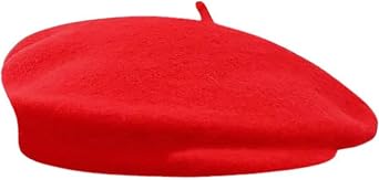 Women French Beret Hat - Winter Warm Wool Artist Beanie Cap | Classic Fashion Beret for Ladies and Girls