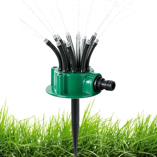 Garden Sprinkler 360 Degree - 12 Nozzle…