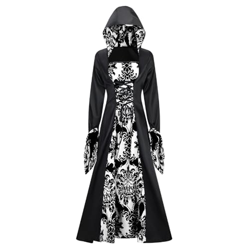 Robe gothique médiévale longue pour un costume d'Halloween réussi