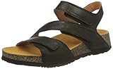 Obermaterial: Leder THINK! Damen KOAK, chromfrei gegerbte nachhaltige Slingback Sandale, 0000 SCHWARZ, 40 EU
