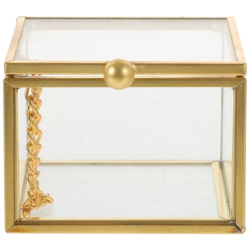 BESPORTBLE Joyero de Cristal Vintage Tapa...