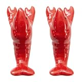 GARVALON 2 Stück Keramik Essstäbchenhalter Kreativer Krebs Design Chopstick Rest Essstäbchenablage Praktisch und Dekorativ für Küche und Esszimmer Geschenkidee