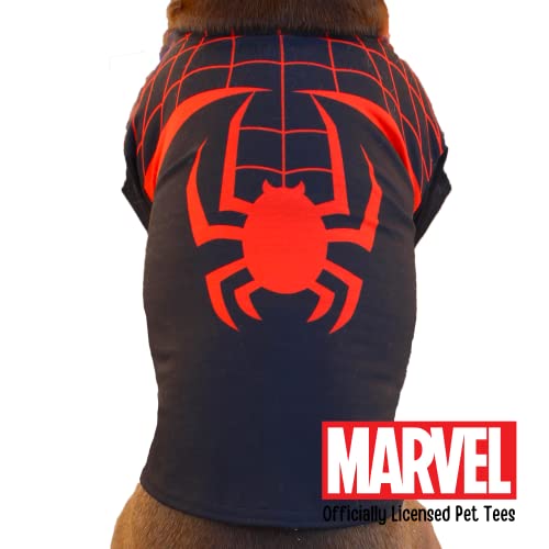 Spiderman Dog Shirt - Marvel Officially Licensed Spiderman Dog Costume - Breathable, Stretchy Spiderman Dog Costumes- Comfortable Marvel Pet Shirts - I Am Miles Morales, Medium #TOP1