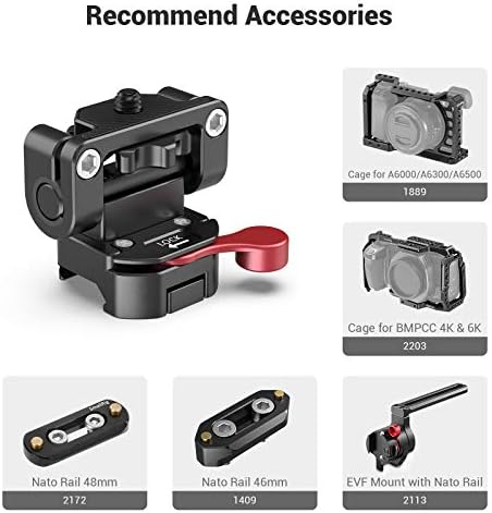 (Nowa wersja) SMALLRIG Uchwyt do monitora polowegoz szybkozłączką NATO Clamp - 2100B