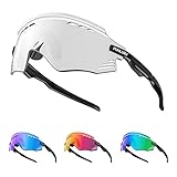 SENSACIÓN DE COMODIDAD — — Con un peso aproximado de 30 g, el marco TR90 es liviano y flexible, y el diseño de ventilación mantiene la circulación de aire fresco y evita la niebla. PUNLUXU las gafas de ciclismo brindan una experiencia cómoda y sin cargas durante un largo tiempo de conducción.