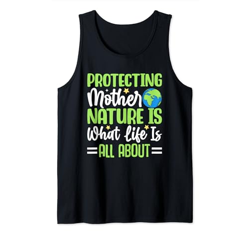 Eco-conscious Pet Owner Earth Day Meme Quote Tank Top