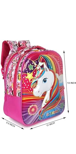 Image of Unicorn School Bag For Girls and boys Cartoon Printed Waterproof Backpack for kids Ideal For Small Kids Bag UKG Nursery 1st Class boys School Bags 3-6 years kid