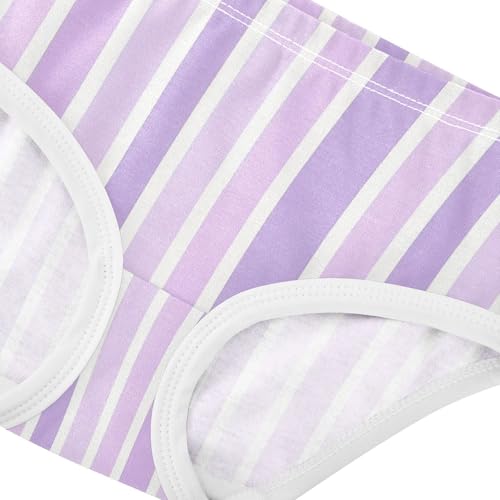Purple White Stripe Toddler Girls's Underwear 2T 23009124