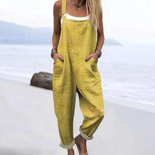 Playsuit de verano holgado estilo oversize con prácticos bolsillos 3