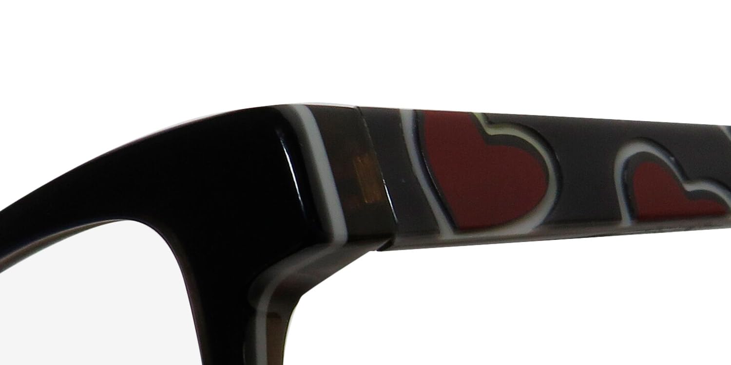 kensie Dancing For Kids Girls Unique Color Pattern Modern Eyeglass Frame/Occhiali [46-18-125, nero], nero, 46-18-125