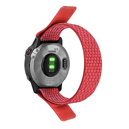 Bracelet montre Garmin Quickfit 26mm nylon Fenix 6X Sapphire GPS agate CZKE