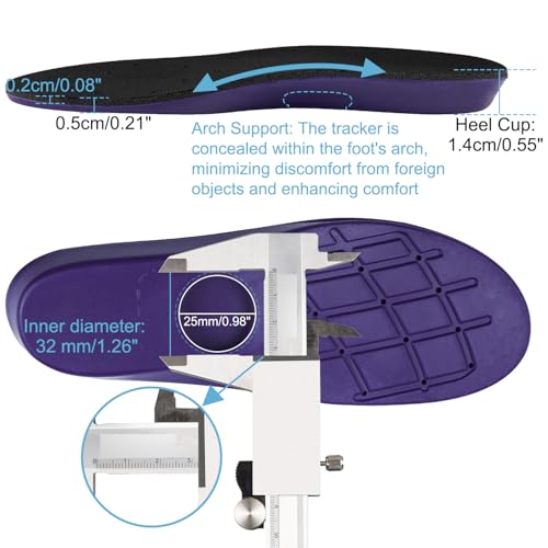 Endoto Insoles for Airtag Tracking Device Hidden Holder + Comfortable ...