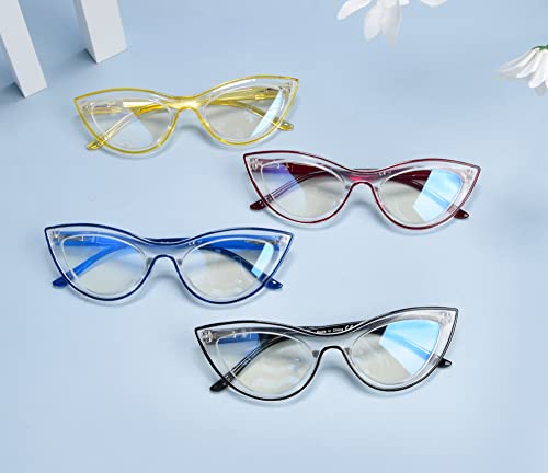 Image of Eyekepper 5-pack Cat Eye Reading Glasses for Women Retro Cute Readers
