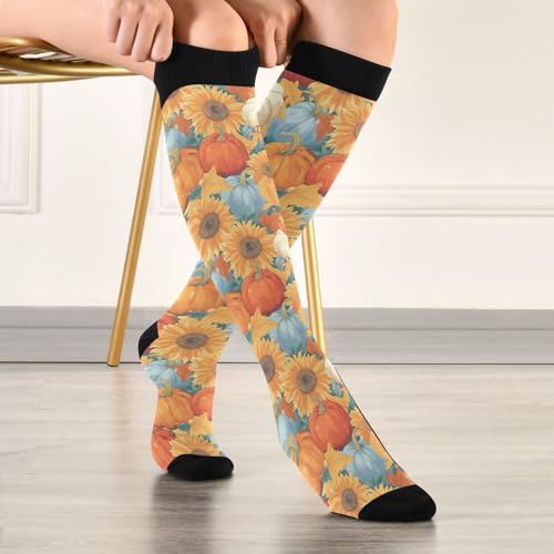 Image of Wusikd Cats Compression Socks for Women and Men Circulation Cute Long Socks for Athletic Running 1