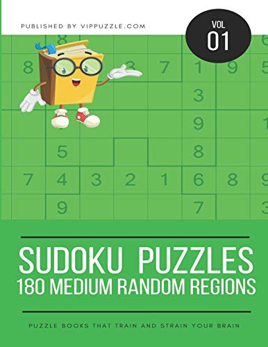 Sudoku Puzzles - 180 Medium 9x9 Random Regions (Volume)