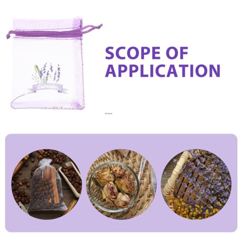 20 bolsas de organza con aroma a lavanda miniatura 7