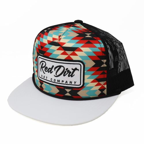 Image of Red Dirt Hat Company Fandango White /Geo /Black Cap