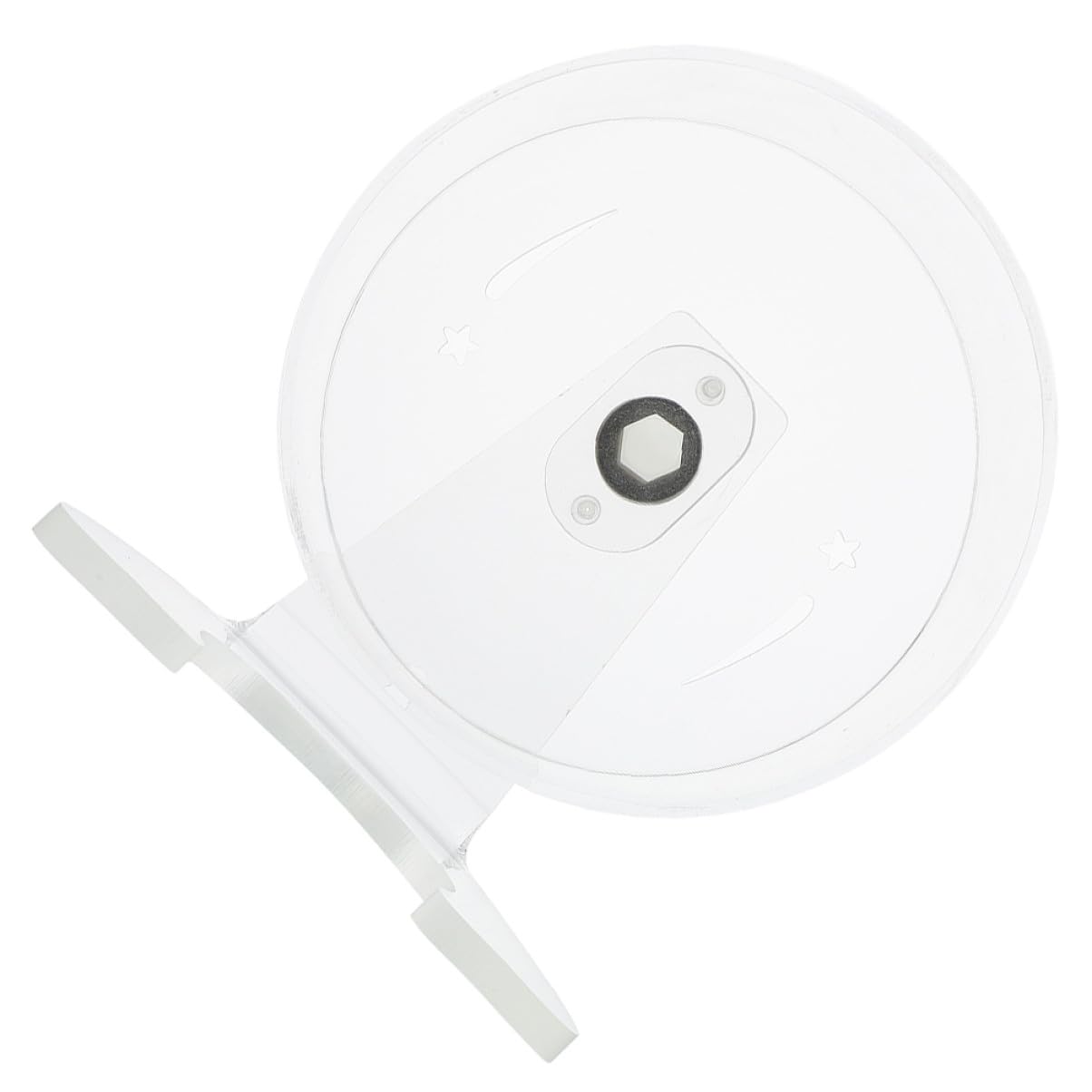 TOYANDONA Silent Transparent Hamster Wheel with Stand for Small Animals Quiet Running Exercise Toy for Mice And Gerbils Healthy Activity