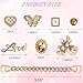 BOAJUNWU Bling Shoe Charms for Women,Girly Golden Chains for Clog Sandals,Rhinestones Bling Chain Charms Cute Designer Shoe Decoration DIY Accessories Jewels Birthday Gifts Party Favors