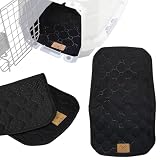 Nyan's Wan's （にゃんずわんず） クレート 専用 マット ベーシック Sサイズに対応 洗える (S/ブラック)※クレートは別売りです。