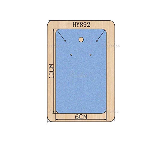 1 Pc Earring Holder Die Cut for DIY Craft-Hanging Jewelry Cards Die Cut-Wooden Earring Holder Cards Cutting Dies for DIY Craft-Hair Bow Holder Cutting Die-Hair Bow Tags Die Cut (Style 2)