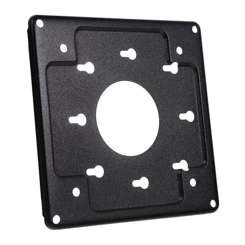 PEPLAYTAL Soporte para Mini PC y Monitor Placa de Montaje Compacto Negro Instalación Rápida y Estable para Ahorro de Espacio Oficina y Hogar