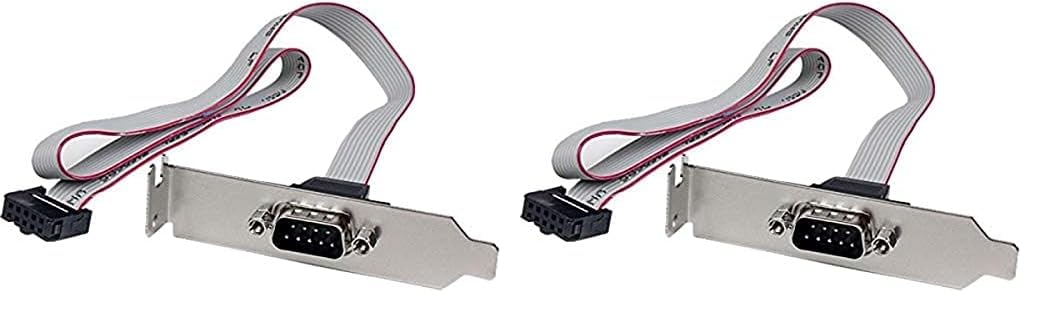 Amazon.com: StarTech.com 1 Port 16-Inch DB9 Serial Port Bracket to 10 ...