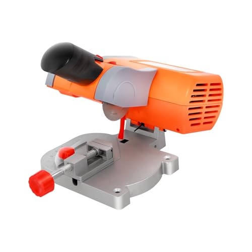 Mini scie à onglets 90 W 7800 tr/min - Petite scie circulaire de table Cut-Off - Épaisseur de coupe maximale : 1,2 cm - Pour couper du bois, du plastique, de la pierre, etc